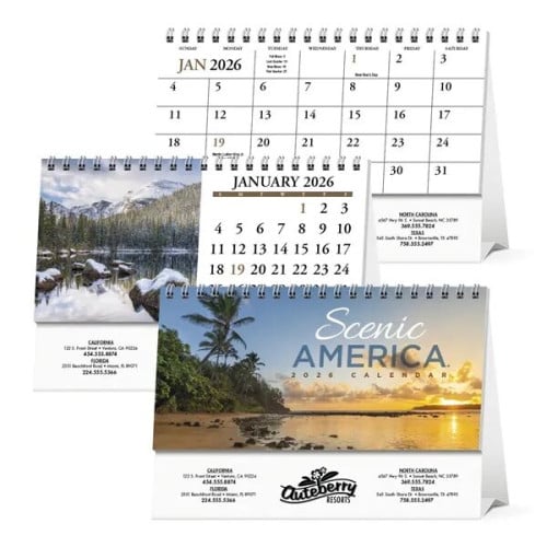 Products Scenic America® Desk Tent Calendar