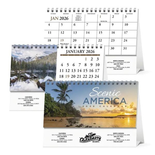 Products Scenic America® Desk Tent Calendar
