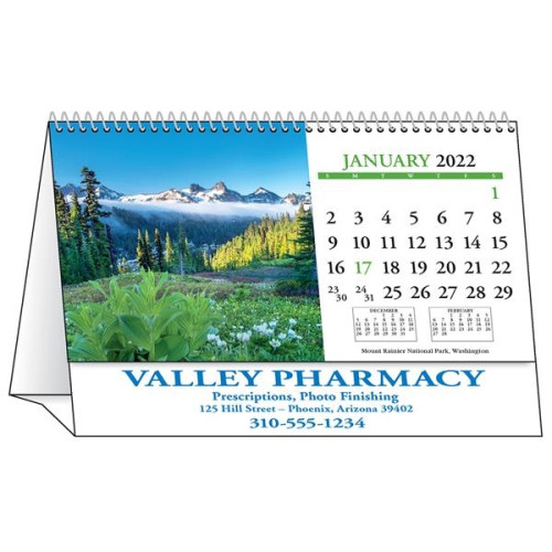 Scenic America® Desk Tent Calendar