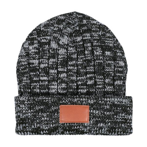 Leeman™ Heathered Knit Cuffed Rib Beanie