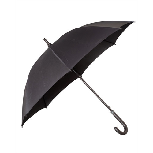Executive Umbrella With Curved Faux Leather Handle