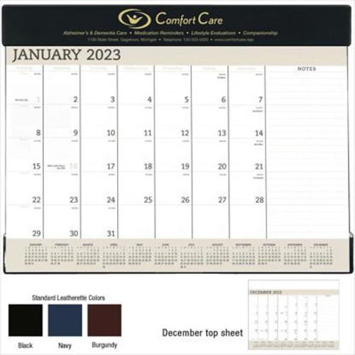 Triumph® Calendars Vinyl Desk Pad