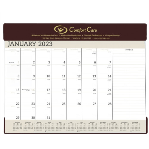 Triumph® Calendars Vinyl Desk Pad