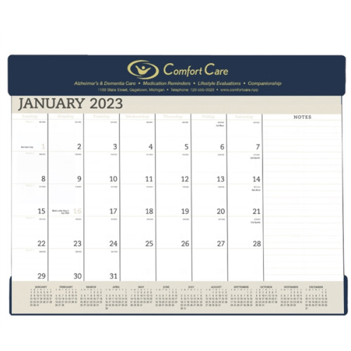 Triumph® Calendars Vinyl Desk Pad