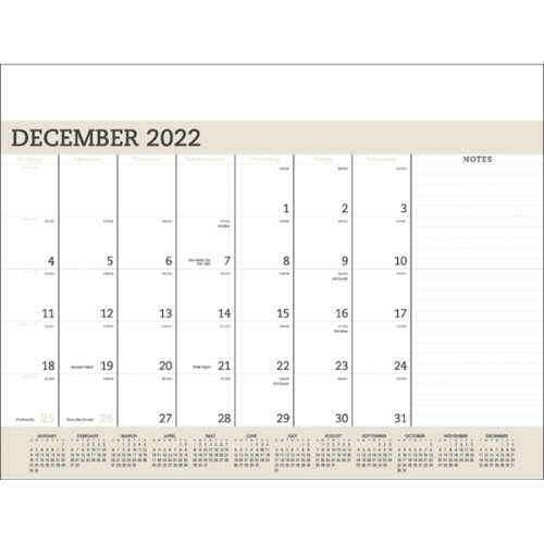 Triumph® Calendars Vinyl Desk Pad