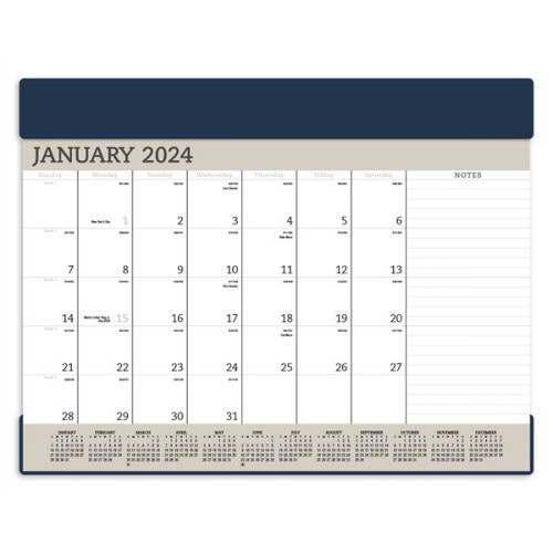 Triumph® Calendars Vinyl Desk Pad
