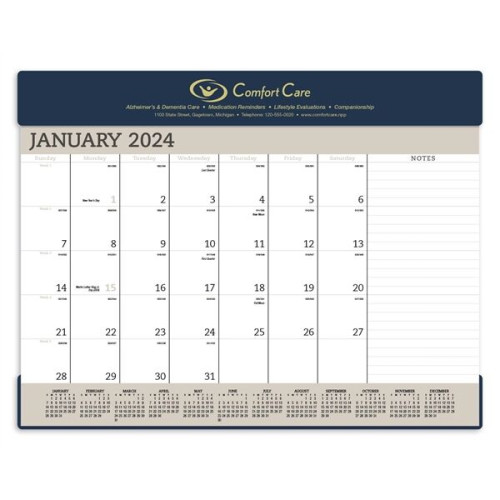 Triumph® Calendars Vinyl Desk Pad