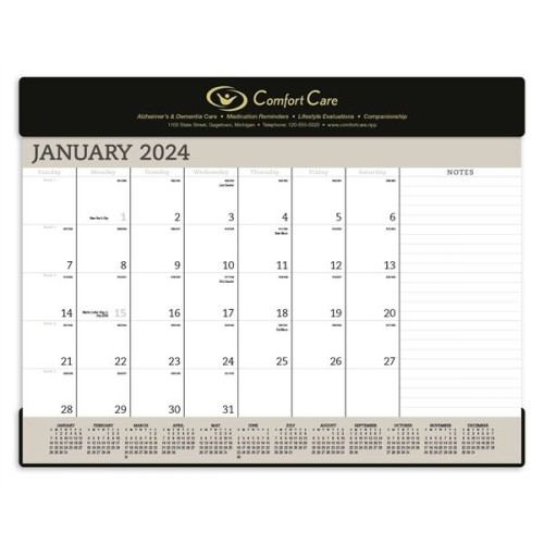 Triumph® Calendars Vinyl Desk Pad