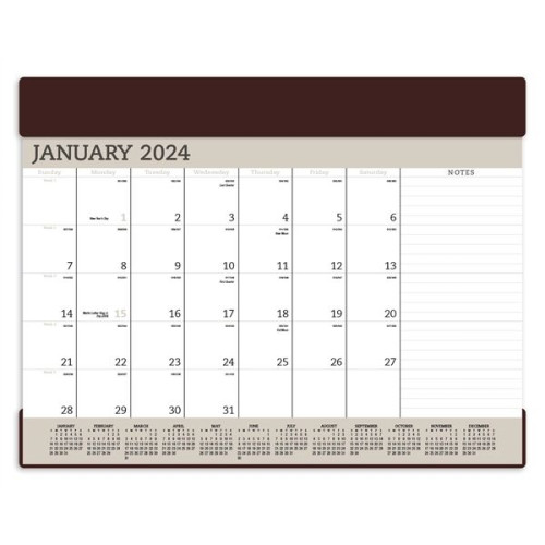 Triumph® Calendars Vinyl Desk Pad