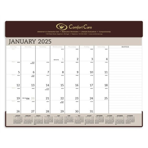 Triumph® Calendars Vinyl Desk Pad