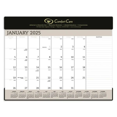 Triumph® Calendars Vinyl Desk Pad