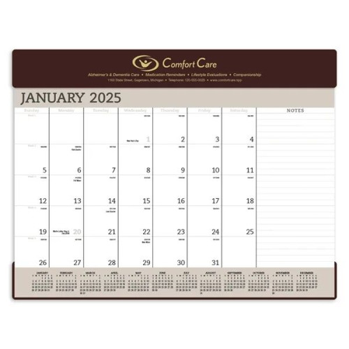 Triumph® Calendars Vinyl Desk Pad