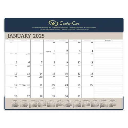 Triumph® Calendars Vinyl Desk Pad