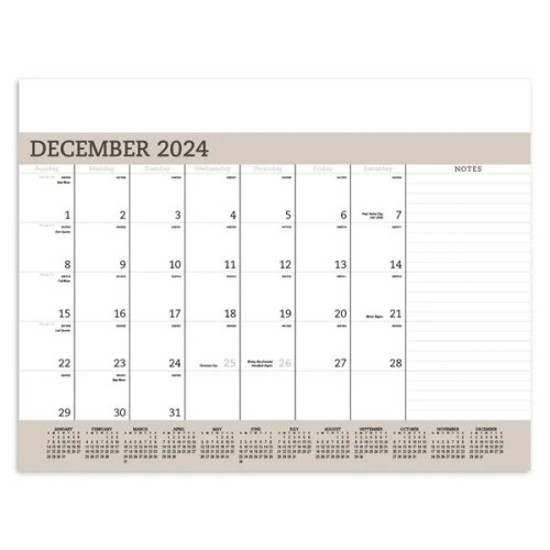 Triumph® Calendars Vinyl Desk Pad
