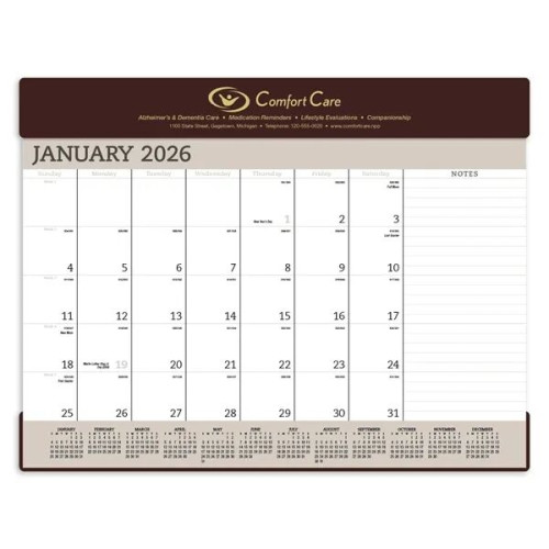 Triumph® Calendars Vinyl Desk Pad
