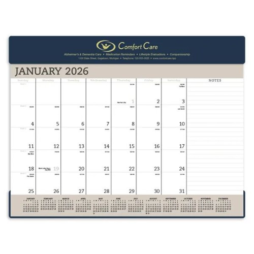 Triumph® Calendars Vinyl Desk Pad