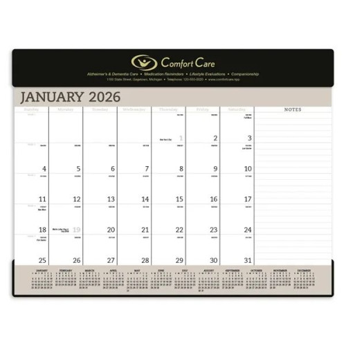 Triumph® Calendars Vinyl Desk Pad