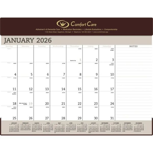 Triumph® Calendars Vinyl Desk Pad