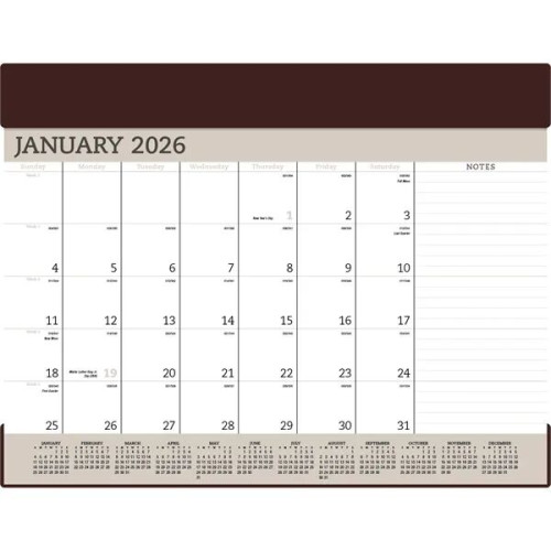 Triumph® Calendars Vinyl Desk Pad