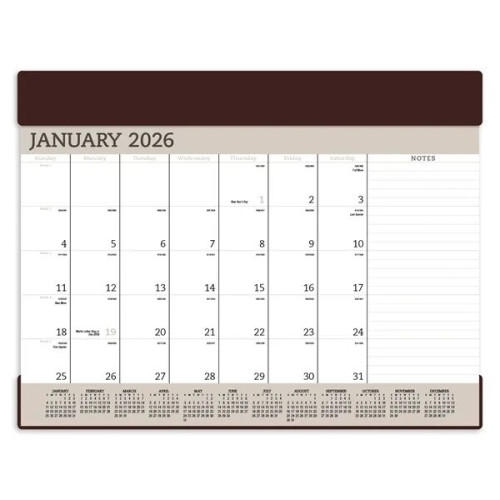 Triumph® Calendars Vinyl Desk Pad