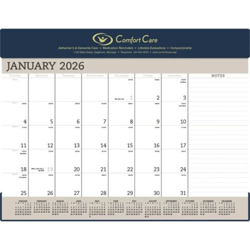 Triumph® Calendars Vinyl Desk Pad