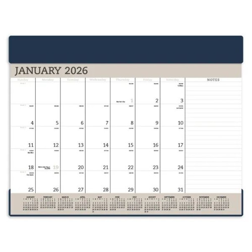 Triumph® Calendars Vinyl Desk Pad
