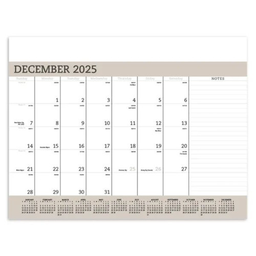 Triumph® Calendars Vinyl Desk Pad