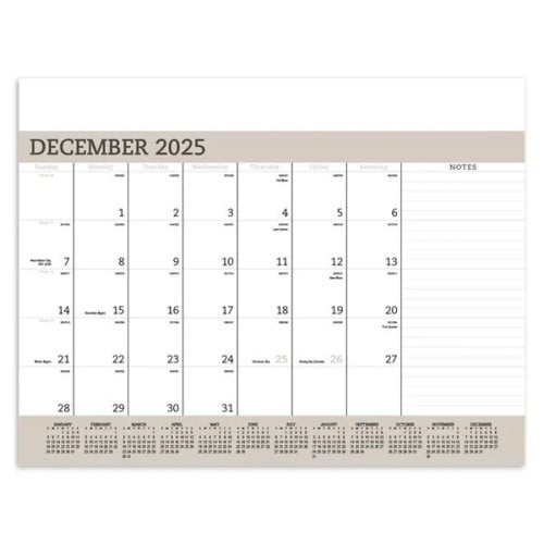 Triumph® Calendars Vinyl Desk Pad