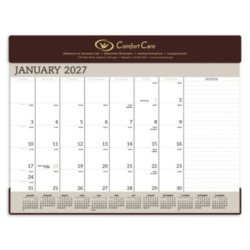 Triumph® Calendars Vinyl Desk Pad