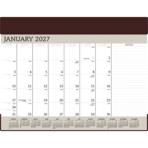 Triumph® Calendars Vinyl Desk Pad