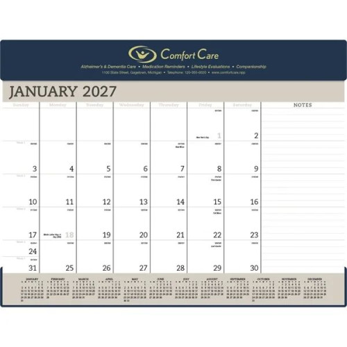 Triumph® Calendars Vinyl Desk Pad