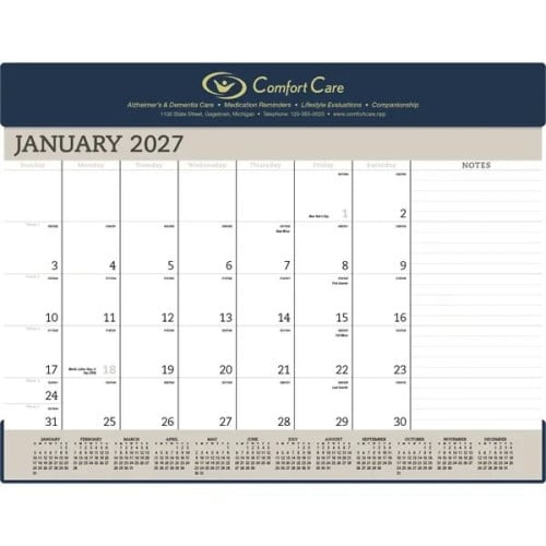 Triumph® Calendars Vinyl Desk Pad