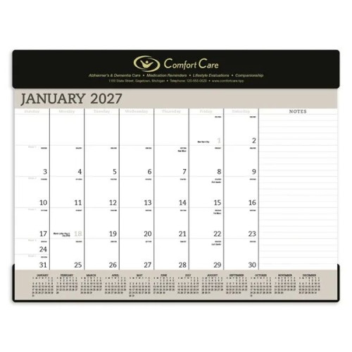 Triumph® Calendars Vinyl Desk Pad