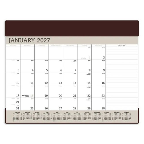 Triumph® Calendars Vinyl Desk Pad