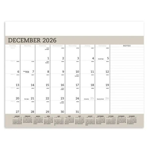 Triumph® Calendars Vinyl Desk Pad