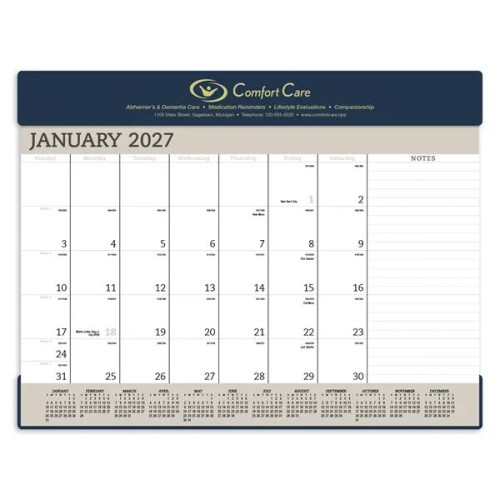 Triumph® Calendars Vinyl Desk Pad