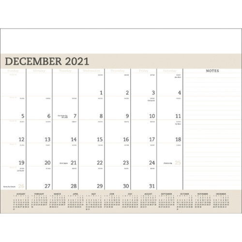Triumph® Calendars Vinyl Desk Pad