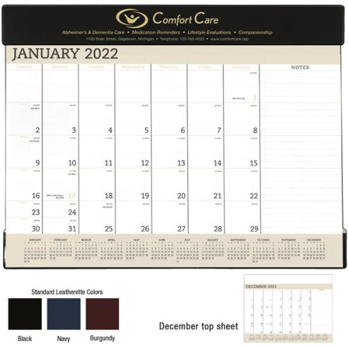 Triumph® Calendars Vinyl Desk Pad