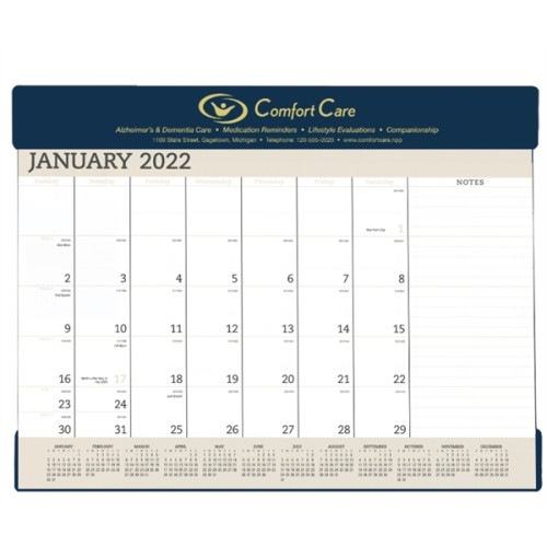 Triumph® Calendars Vinyl Desk Pad