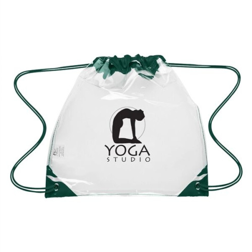 Touchdown Clear Drawstring Backpack