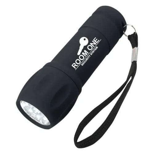 Rubberized Torch Light With Strap