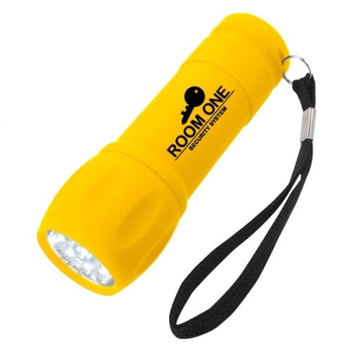 Rubberized Torch Light With Strap