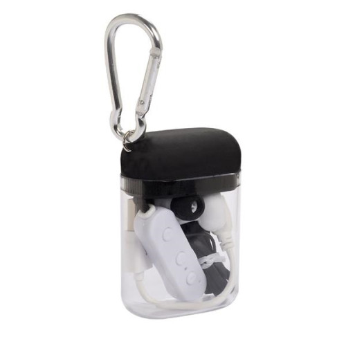 Budget Wireless Earbuds In Carabiner Case