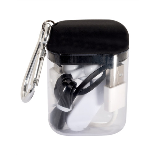 Budget Wireless Earbuds In Carabiner Case