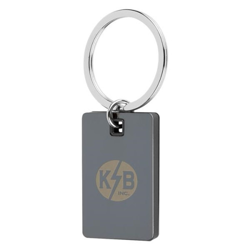 Color Block Mirrored Key Tag