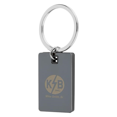 Color Block Mirrored Key Tag