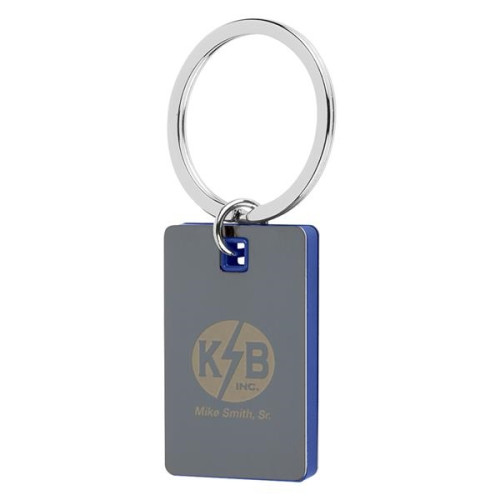 Color Block Mirrored Key Tag