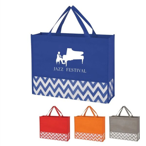 Zigzag Non-Woven Tote Bag