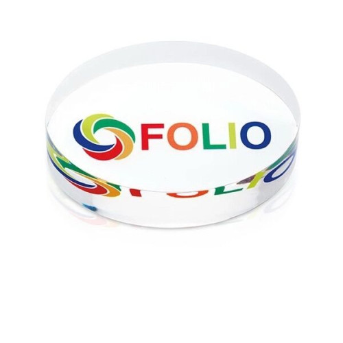 JAFFA® Oval Acrylic Paperweight