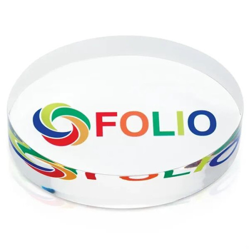 JAFFA® Oval Acrylic Paperweight